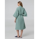 Халат вафельный женский Boho Kimono, зеленая мята, размер M (44-46)