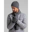 Перчатки Bernard, серый меланж, размер S/M