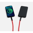 Кабель-ланьярд energyFlex Power Delivery 60 Вт, красный