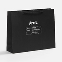 Пакет бумажный Arc M, черный