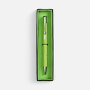Ручка шариковая Keskus Soft Touch в футляре, зеленое яблоко