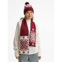 Шарф Wintertude M, красный с белым