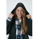 Дождевик детский RainDrop Kids, черный, 8 лет (рост 118-128)