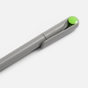 Ручка шариковая Prodir DS1 TMM Dot, серая с ярко-зеленым