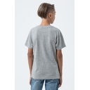 Футболка детская Regent Fit Kids, серый меланж, на рост 96-104 см (4 года)