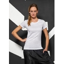 Футболка женская Sublimation белая, размер XXL