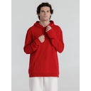 Толстовка с капюшоном унисекс Hoodie, красная, размер S