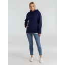 Толстовка с капюшоном унисекс Hoodie, темно-синяя, размер S