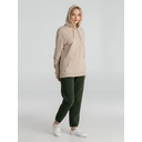 Толстовка с капюшоном унисекс Hoodie, бежевая, размер XS