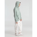 Толстовка с капюшоном унисекс Hoodie, серо-зеленая, размер S