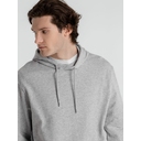 Толстовка с капюшоном унисекс Hoodie, серый меланж, размер S