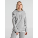 Толстовка с капюшоном унисекс Hoodie, серый меланж, размер S