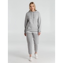 Толстовка с капюшоном унисекс Hoodie, серый меланж, размер S