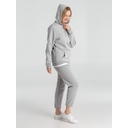 Толстовка с капюшоном унисекс Hoodie, серый меланж, размер S