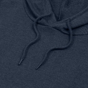 Толстовка с капюшоном унисекс Hoodie, синий меланж, размер S
