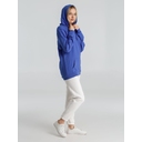 Толстовка с капюшоном унисекс Hoodie, ярко-синий меланж, размер 3XL