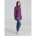 Толстовка с капюшоном унисекс Hoodie, фиолетовый меланж, размер S