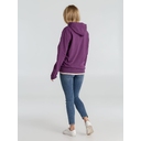 Толстовка с капюшоном унисекс Hoodie, фиолетовый меланж, размер S