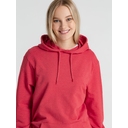 Толстовка с капюшоном унисекс Hoodie, красный меланж, размер M