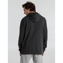 Толстовка с капюшоном унисекс Hoodie, серый меланж (антрацит), размер S