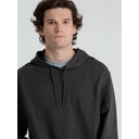 Толстовка с капюшоном унисекс Hoodie, серый меланж (антрацит), размер S