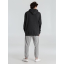Толстовка с капюшоном унисекс Hoodie, серый меланж (антрацит), размер S