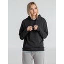Толстовка с капюшоном унисекс Hoodie, серый меланж (антрацит), размер S