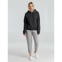 Толстовка с капюшоном унисекс Hoodie, серый меланж (антрацит), размер S