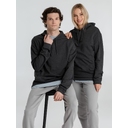 Толстовка с капюшоном унисекс Hoodie, серый меланж (антрацит), размер S