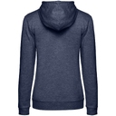 Толстовка с капюшоном женская Hoodie, синий меланж, размер L
