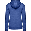 Толстовка с капюшоном женская Hoodie, ярко-синий меланж, размер L