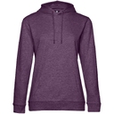Толстовка с капюшоном женская Hoodie, фиолетовый меланж, размер L