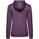Толстовка с капюшоном женская Hoodie, фиолетовый меланж, размер L