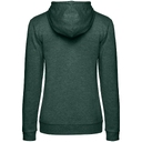 Толстовка с капюшоном женская Hoodie, темно-зеленый меланж, размер L
