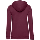 Толстовка с капюшоном женская Hoodie, бордовая, размер L
