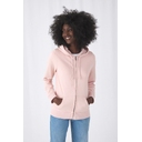 Толстовка на молнии с капюшоном женская BNC Inspire (Organic), черная, размер L
