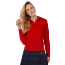 Толстовка женская Hooded Full Zip белая, размер XS