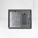 Набор подарочный SILVER: бизнес-блокнот, ручка и power bank в коробке с ложементом