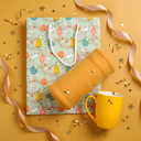 Набор подарочный FESTIVE: плед, кружка, пакет с новогодним принтом