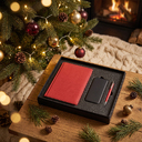 Набор подарочный BLISS: ежедневник, ручка и power bank в коробке с ложементом