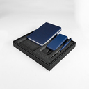 Набор подарочный BLISS: ежедневник, ручка и power bank в коробке с ложементом