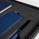 Набор подарочный BLISS: ежедневник, ручка и power bank в коробке с ложементом