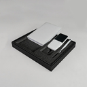 Набор подарочный POINT: ежедневник, ручка и power bank в коробке с ложементом