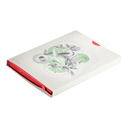 Бизнес-блокнот "RILY", формат А5, красный, блок в точку