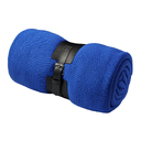 Плед "Belt"; синий; 130 х 180 см; 100% акрил, с поясом