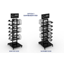 Стойка напольная_ATLANTIS BLACK RETAIL DOUBLE SIDE DISPLAY