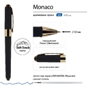Ручка пластиковая шариковая «Monaco» черный/золотистый