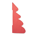 Paper Xmas tree decoration красный