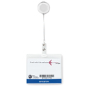 Держатель бейджа прозрачно-белый