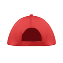 5 panel baseball cap красный